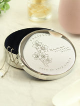 Next PMC Personalised December Birth Flower Round Trinket Box- Buy online at McGrocer