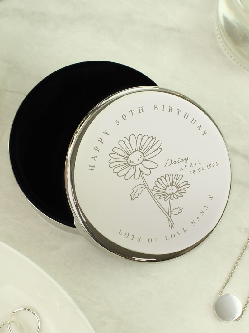 PMC trinket box April birth flower daisy, UK version