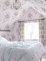 Next Shabby Chic by Rachel Ashwell Garden Floral Pink/Blue Wallpaper 10M- Buy online at McGrocer