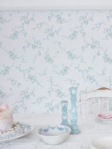 Next Shabby Chic by Rachel Ashwell Duck Egg Butterflies Wallpaper 10m x 52cm- Buy online at McGrocer