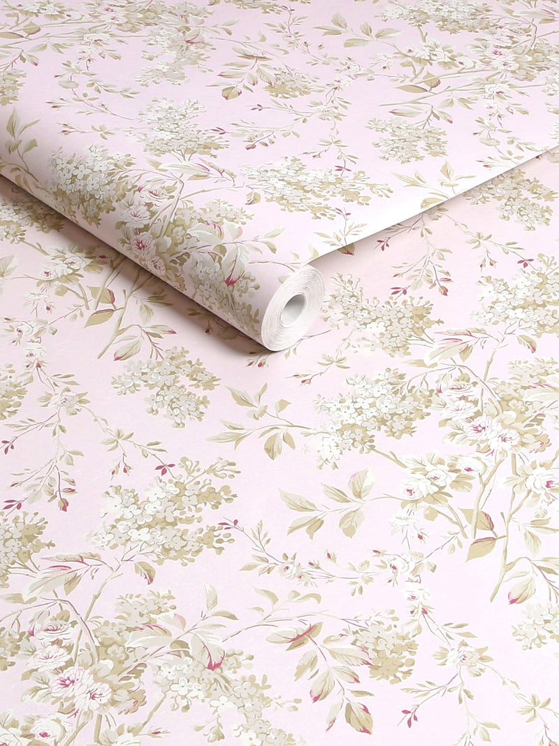 Shabby Chic Rachel Ashwell Pink Chelsea wallpaper 10M - British product