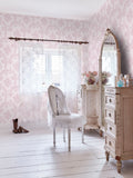 Shabby Chic Boudoir Beauty wallpaper pink 10M roll, imported from the UK