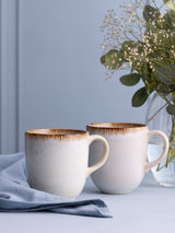 Next Mason Cash Cream Set of 4 Reactive Stoneware Mugs- Buy online at McGrocer