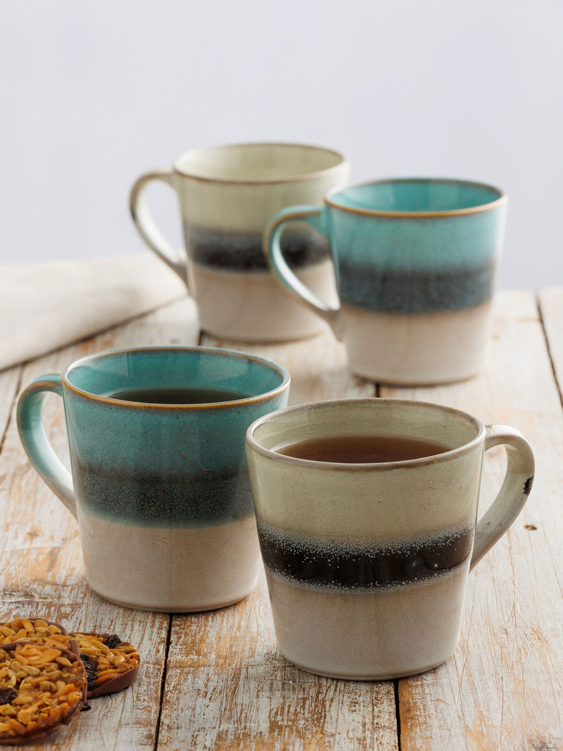 Mason Cash Blue set of 4 mugs 400ml, imported from the UK