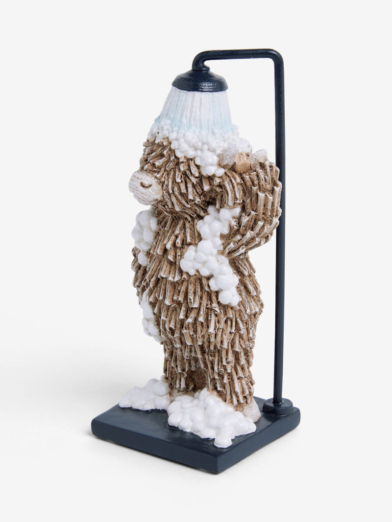 Hamish the Highland cow shower bathroom ornament, imported from the UK