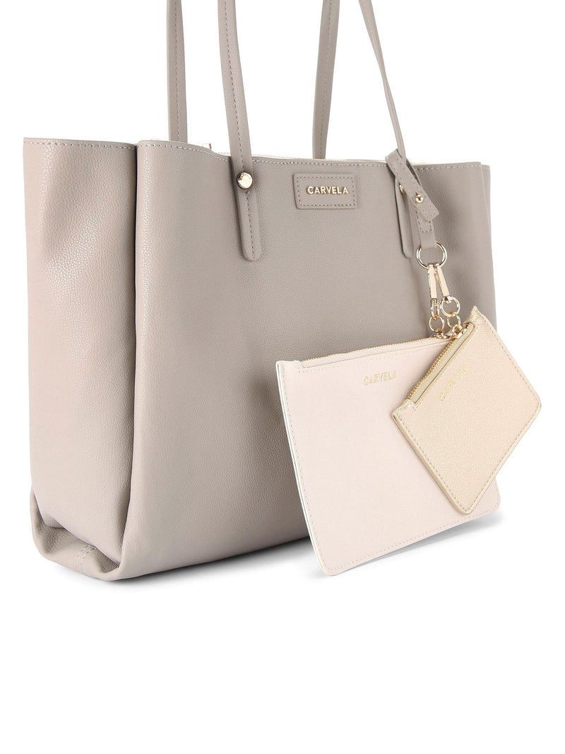 Carvela nude Freya triple compartment tote bag (British brand)