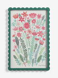 Lucy Tiffney pink and green floral canvas framed wall art 36x29cm, UK version