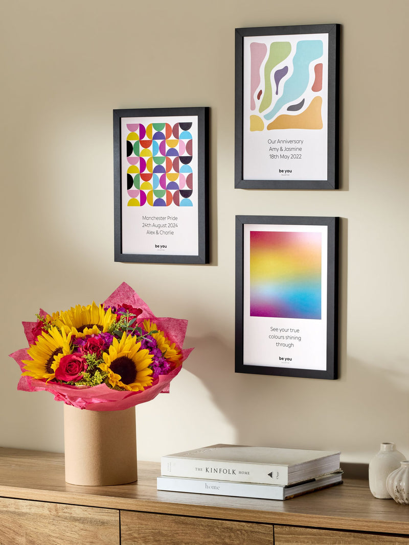 PMC Personalised Be You With Sunshine Framed Print, imported from the UK