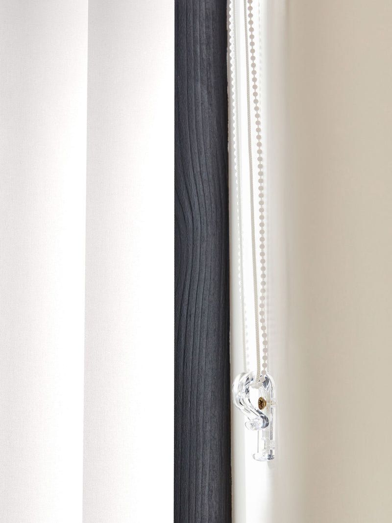 Fiskar white vertical blinds made to measure (British brand)
