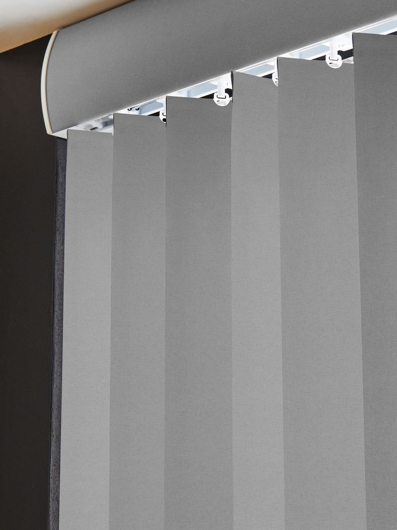 Fiskar grey vertical blinds made to measure (British brand)