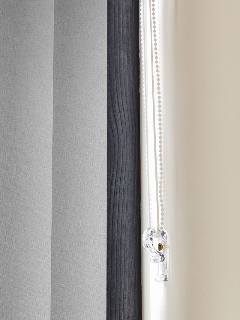 Fiskar grey vertical blinds made to measure (British brand)