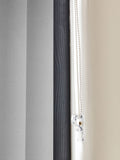 Fiskar grey vertical blinds made to measure (British brand)