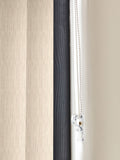 Rak made to measure cream vertical blinds - British product