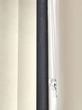 Aver cream vertical blinds made to measure, imported from the UK