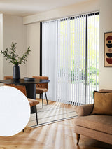 Next Amori White Made to Measure Vertical Blinds- Buy online at McGrocer
