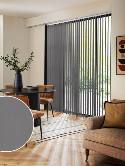 Next Fiskar Grey Made to Measure Vertical Blinds- Buy online at McGrocer