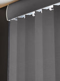 Fiskar made to measure grey vertical blinds (British brand)