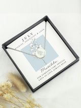 Next PMC Personalised July Birth Flower Necklace and Box- Buy online at McGrocer