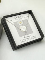 Next PMC Personalised April Birth Flower Necklace and Gift Box 19.5 Inches- Buy online at McGrocer