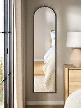 Next Black Metal Frame Slim Arch Full Length Wall Mirror 161cm x 41cm- Buy online at McGrocer