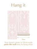 Shabby Chic by Rachel Ashwell pink panel Francaise mural sample A4 (British brand)