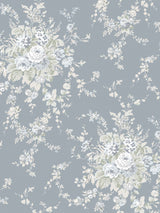 Next Shabby Chic by Rachel Ashwell Slate Grey Garden Floral Wallpaper Sample- Buy online at McGrocer