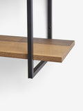 Dark Bronx wide 3 tier wall shelves 75cm (British brand)