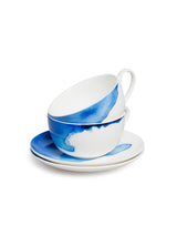 Next Rick Stein Set of 2 Blue Coves of Cornwall Bone China Cup and Saucer Set- Buy online at McGrocer