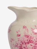 Shabby Chic white pink floral vase jug (British brand)