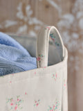 Shabby Chic Rosabelle laundry bag in white and pink - British product