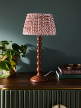 Next Clarke & Clarke Rust Brown Giverny Cetara Bobbin Table Lamp- Buy online at McGrocer