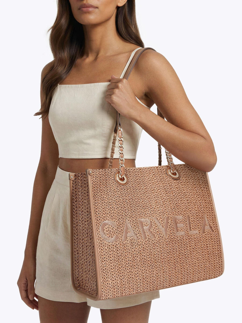 Carvela Sorrento Raffia woven tote bag (British brand)