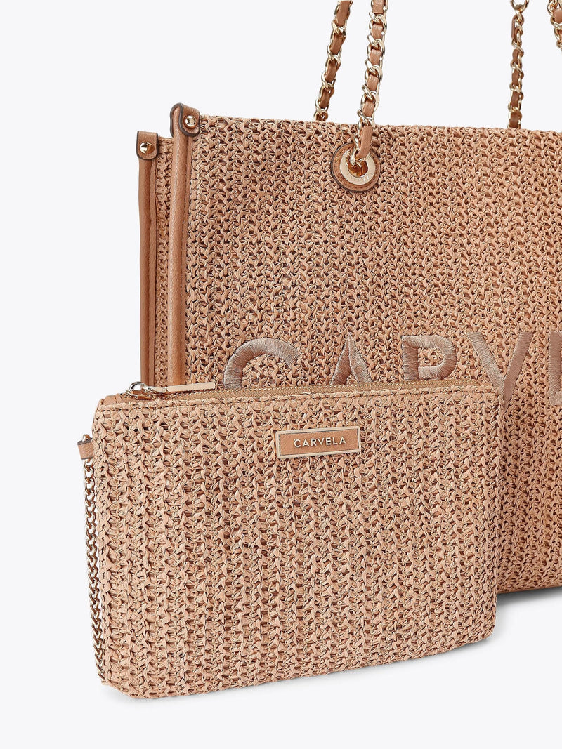 Carvela Sorrento Raffia woven tote bag (British brand)