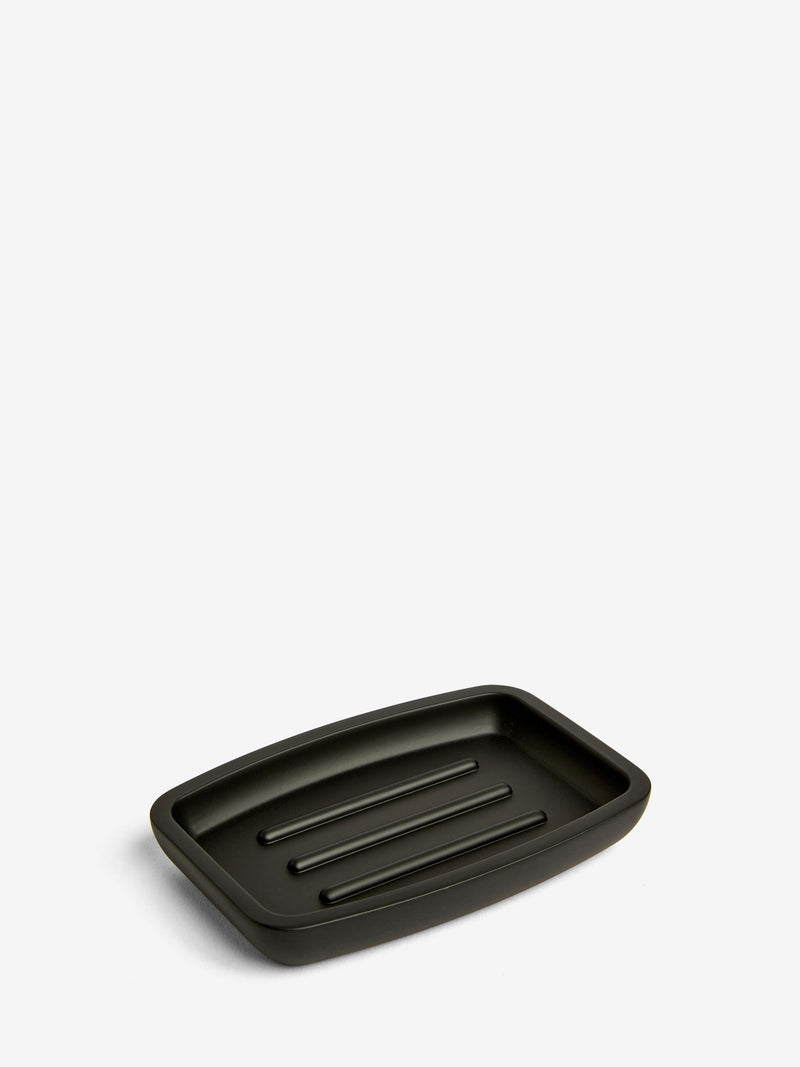 Moderna black soft touch soap dish - British product