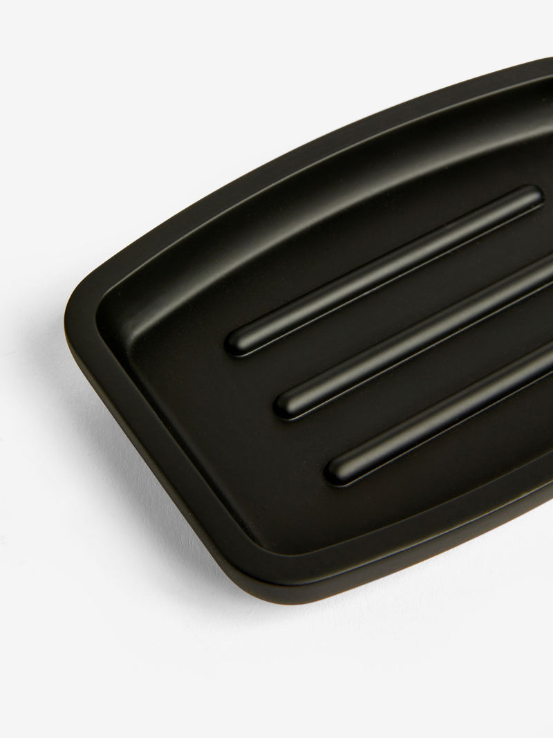 Moderna black soft touch soap dish - British product