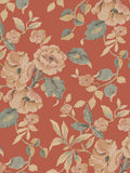 Laura Ashley terracotta wallpaper sample A4, UK version