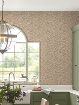 Next Laura Ashley Terracotta Devrons Grove A4 Wallpaper Sample- Buy online at McGrocer