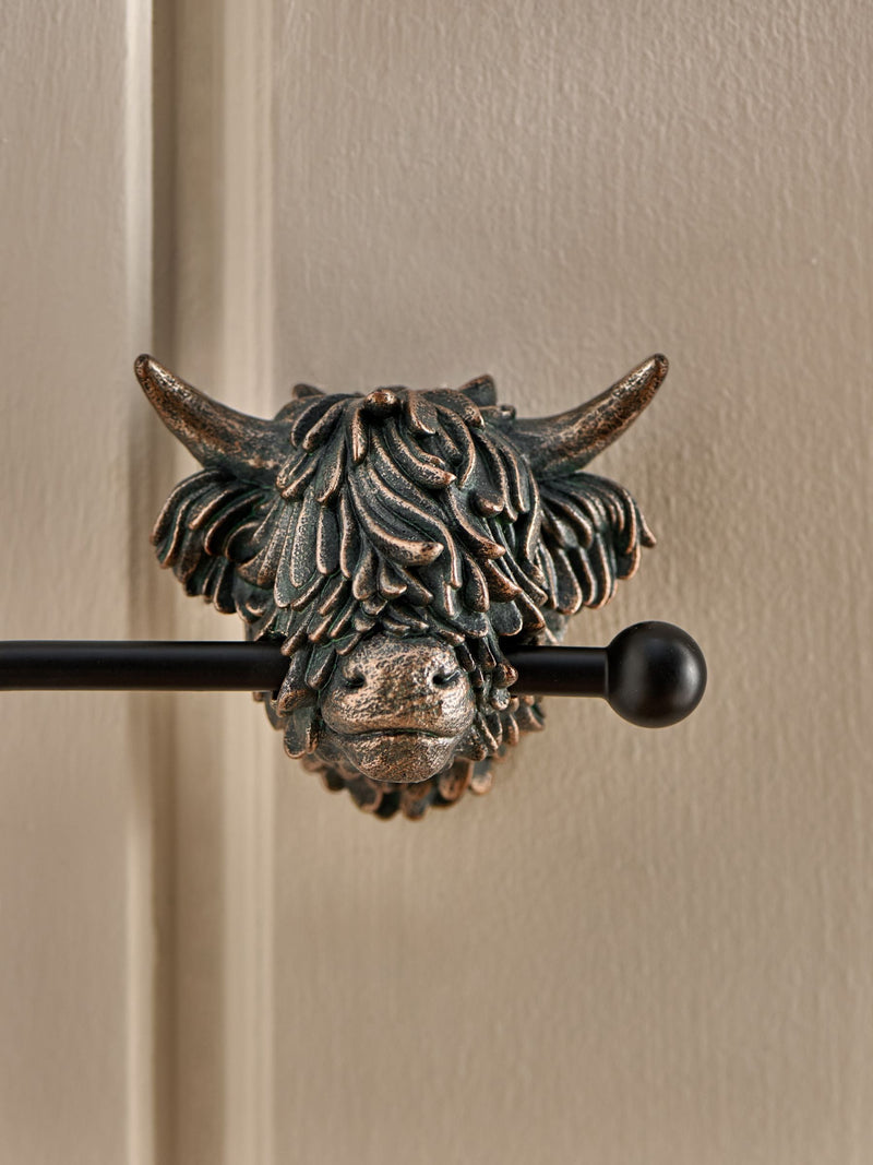 Hamish bronze toilet roll holder - British product