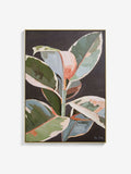 Black Robusta botanical wall art 72 x 52cm - British product