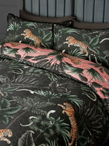 Next Black/Pink Fringed Tiger Duvet Cover and Pillowcase Set- Buy online at McGrocer