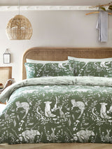 Evergreen Buckthorn Reversible Woodland Duvet Cover Set