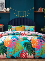 Next Furn Coralina Reversible Tropical Duvet Cover and Pillowcase Set- Buy online at McGrocer