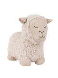 Paoletti white sheep boucle novelty doorstop, imported from the UK
