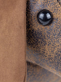 Paoletti Brown Dexter faux leather dog doorstop, imported from the UK
