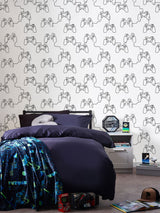 Next Black & White Gamer Doodle A4 Wallpaper Sample- Buy online at McGrocer