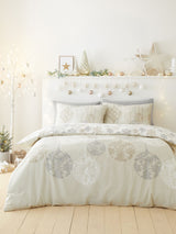 Next Fusion Natural Baubles Easycare Christmas Duvet Cover Set- Buy online at McGrocer