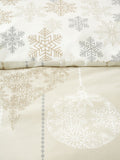 Natural Baubles Christmas Duvet Cover Set - British product