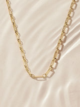 Next Gold Tone Stainless Steel Waterproof Paperclip Chain Necklace- Buy online at McGrocer