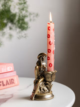 Next Rockett St George Gold Cowgirl Taper Candle Holder 15cm- Buy online at McGrocer