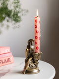 Rockett St George gold cowgirl candle holder 15cm, imported from the UK
